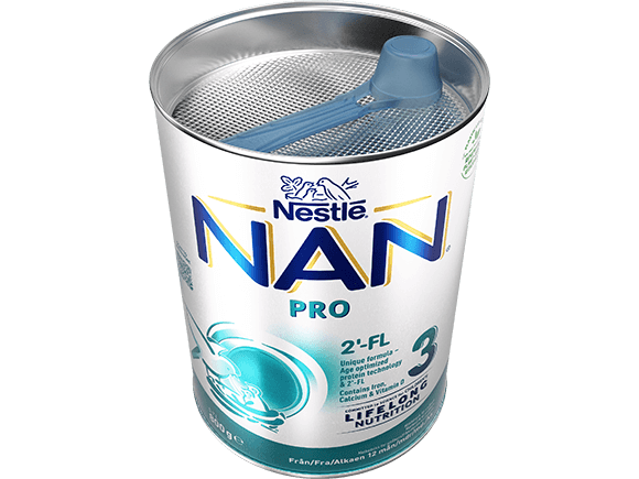 Nestlé NAN PRO 3 pulver 800g boks open 1