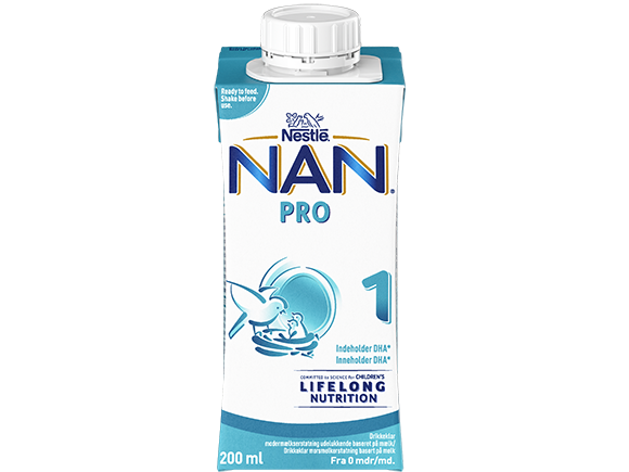 Nestlé NAN PRO 1 drikkeklar morsmelkerstatning 200ml tetra  front