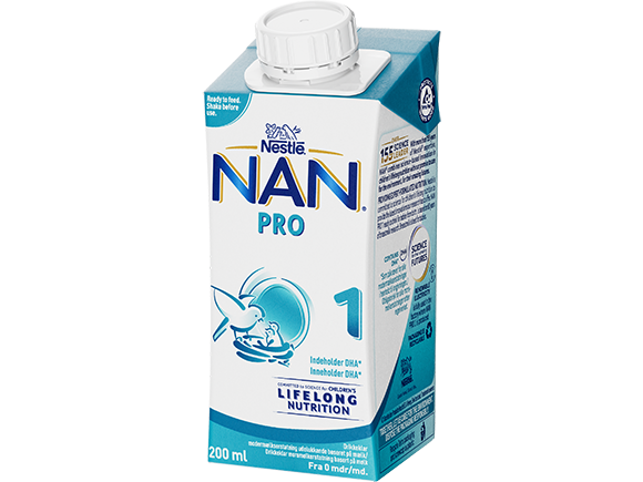 Nestlé NAN PRO 1 drikkeklar morsmelkerstatning 200ml tetra right