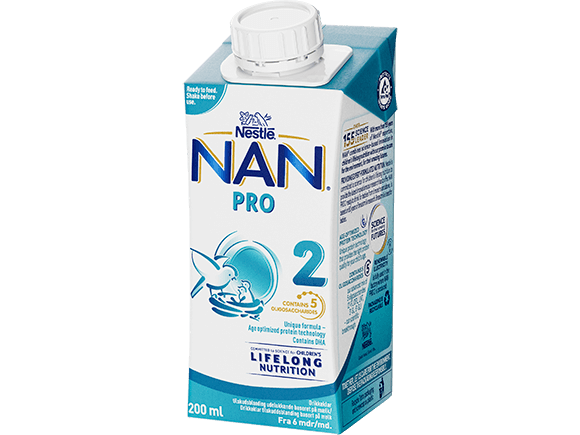 Nestlé NAN PRO 2, drikkeklar tilskudsblandingi 200ml brik right