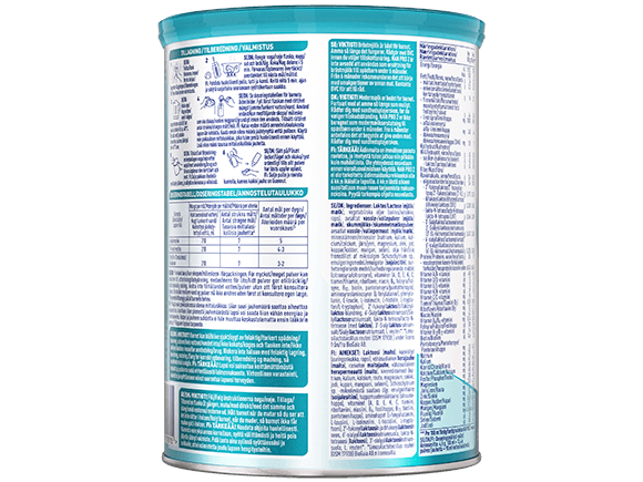 Nestlé NAN PRO 2 pulver 800g dåse 5HMO back