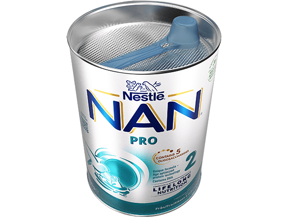 Nestlé NAN PRO 2 pulver 800g dåse 5HMO open 1