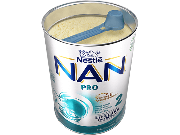 Nestlé NAN PRO 2 pulver 800g dåse 5HMO open 3