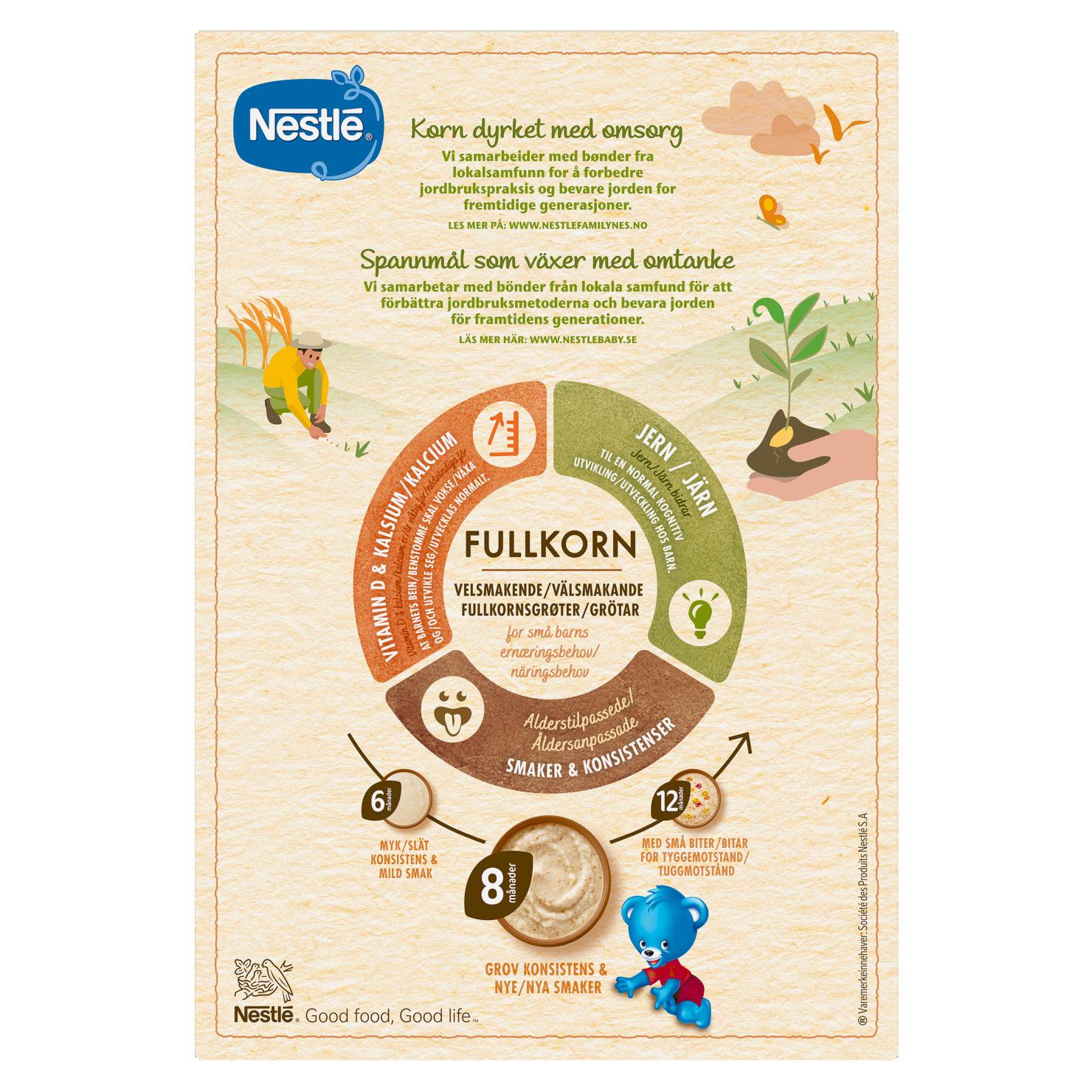 Nestlé min Fullkornsgrøt med Yoghurt, Pære og Banan