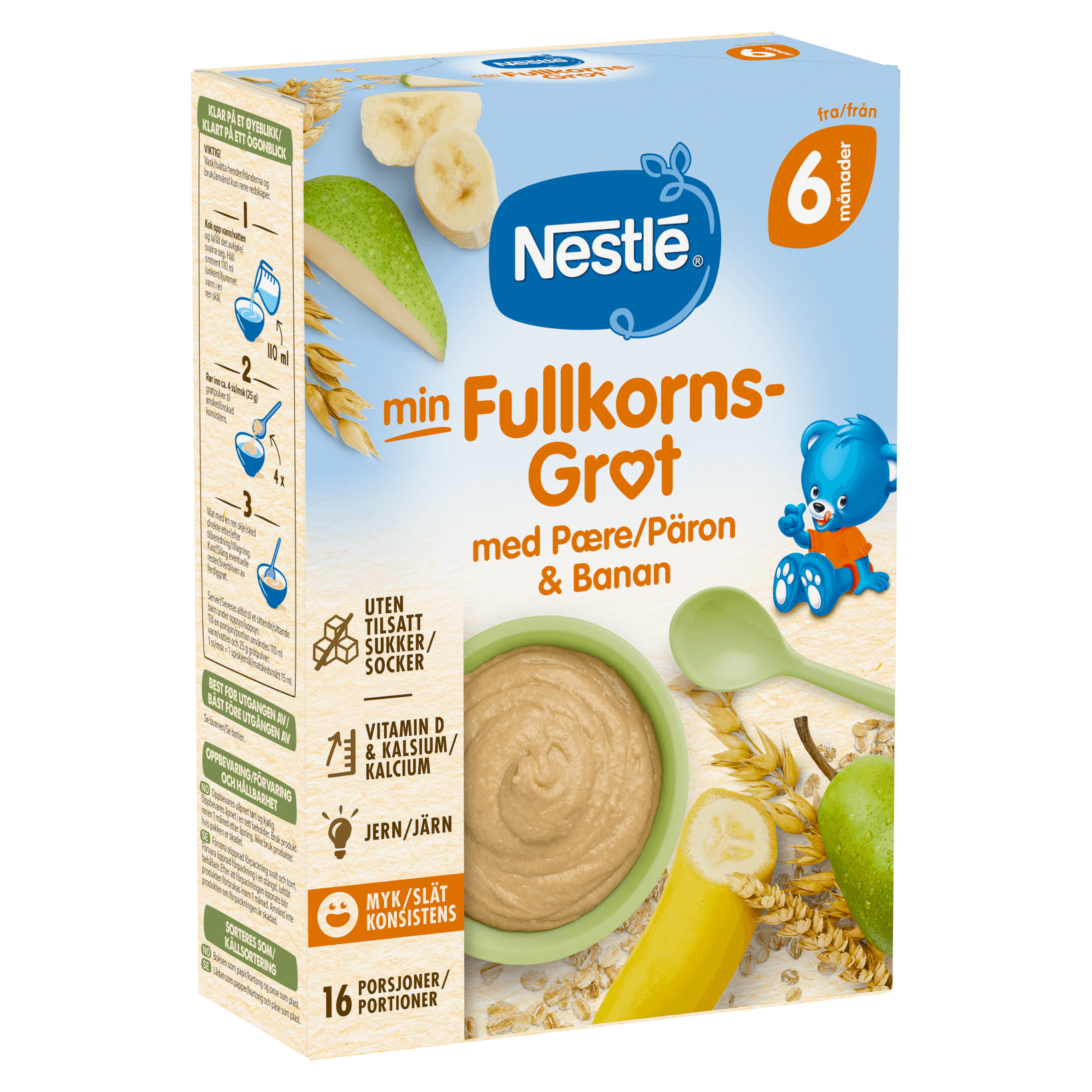 Nestlé min Fullkornsgrøt med Pære & Banan