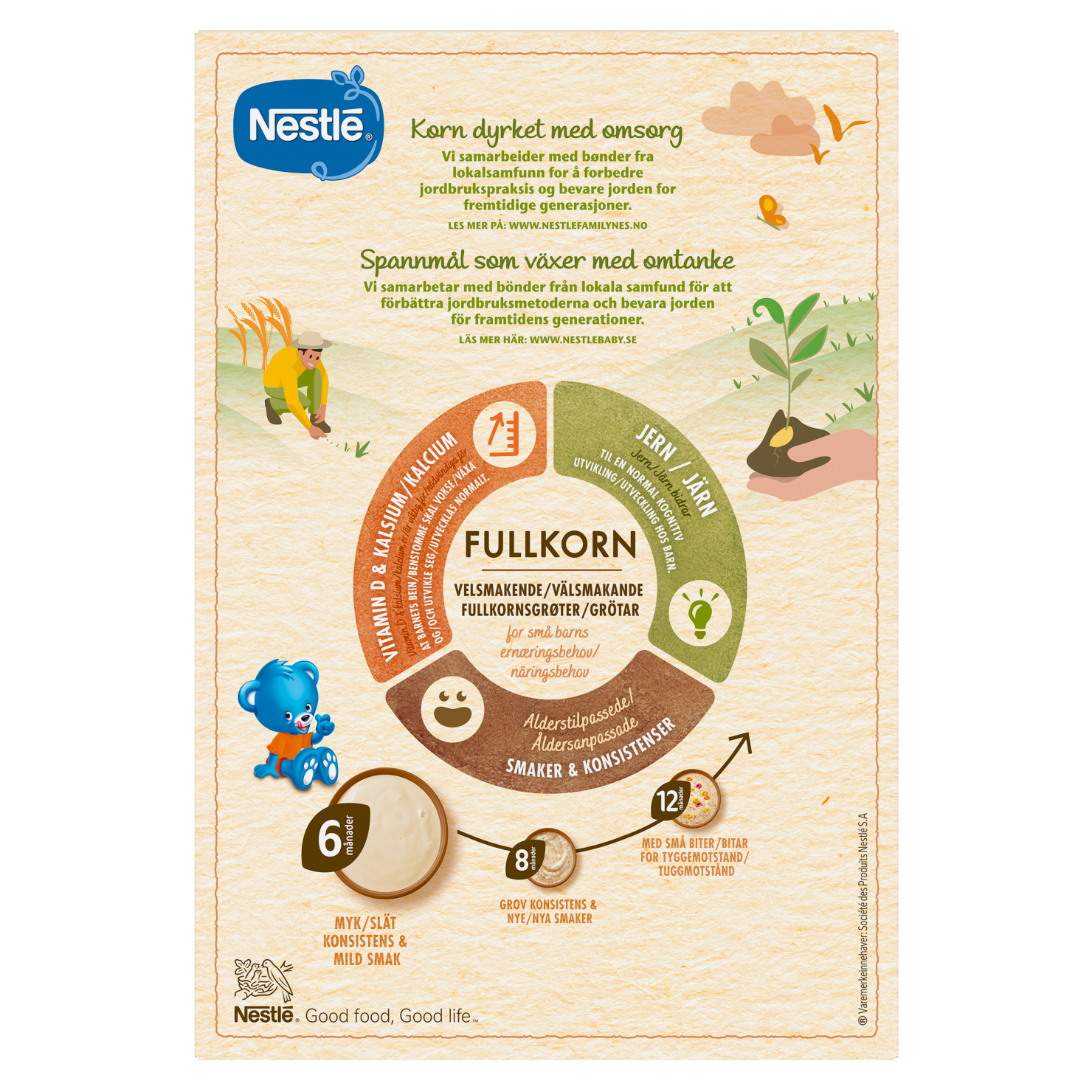 Nestlé min Fullkornsgrøt med Sviske og Eple