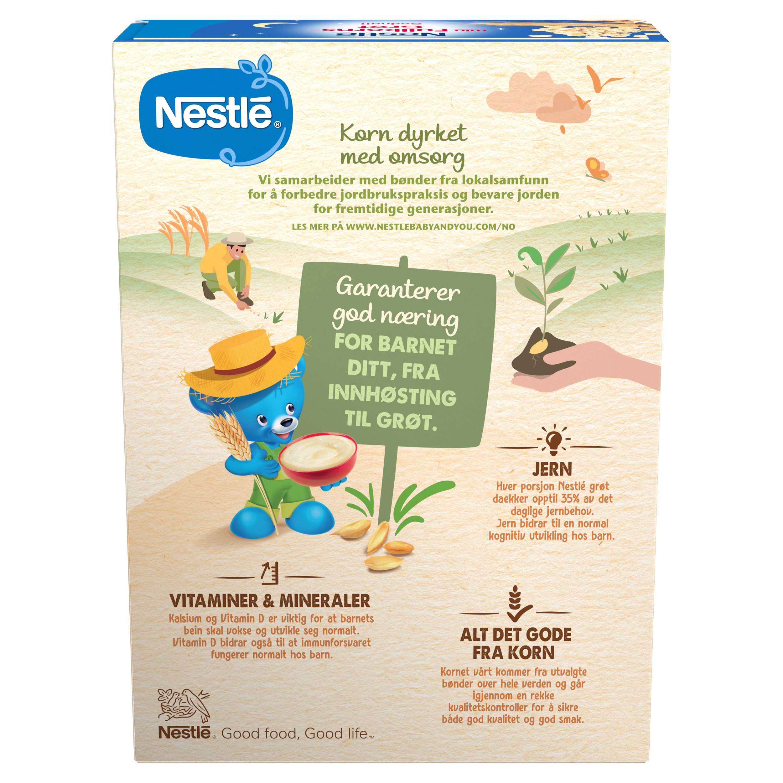 Nestlé min Fullkornsgrøt Godnatt fra 8 måneder