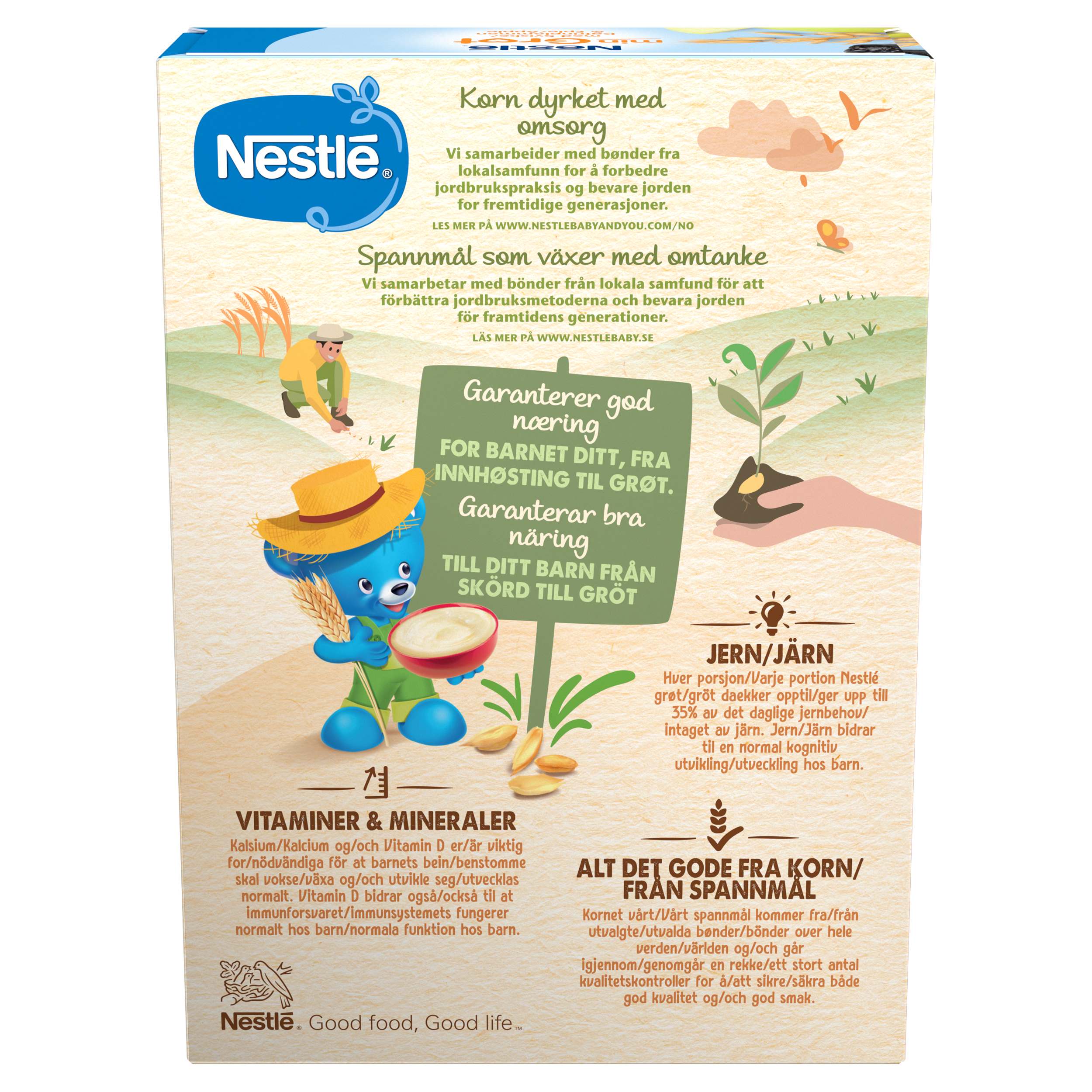 Nestlé min Fullkornsgrøt med Sviske Eple