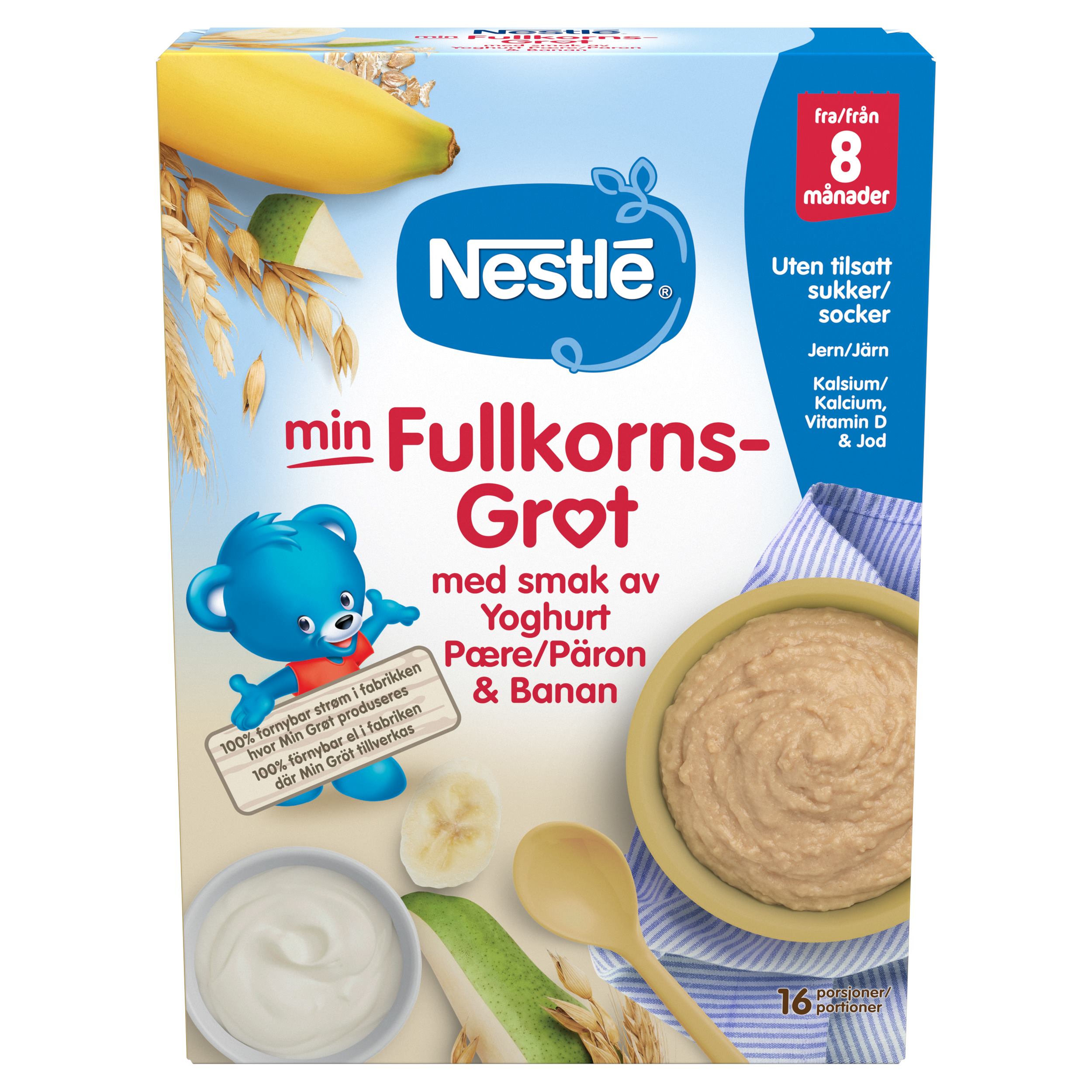 Nestlé min Fullkornsgrøt med Yoghurt Pære & Banan
