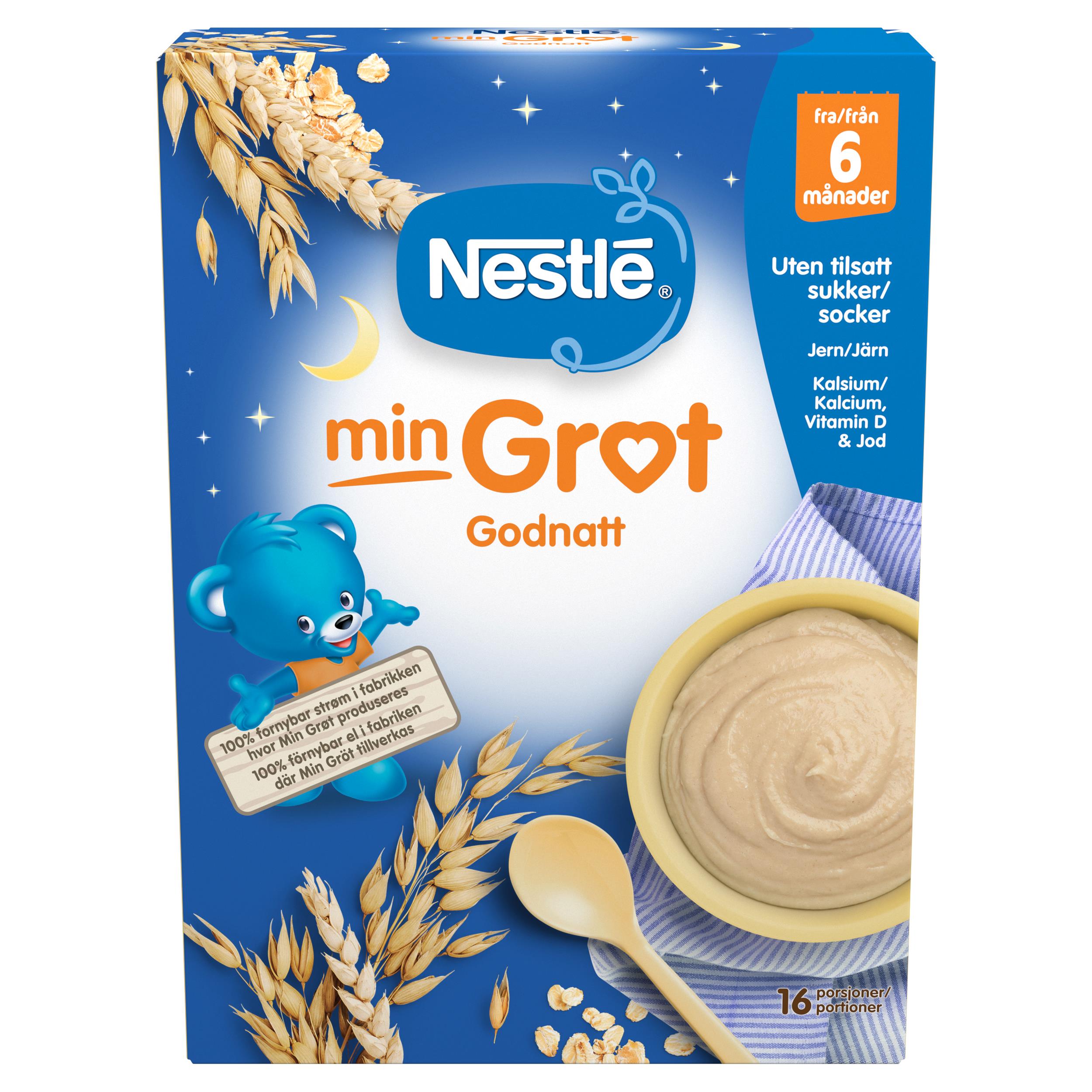 Nestlé min Havregrøt Godnatt fra 6 måneder