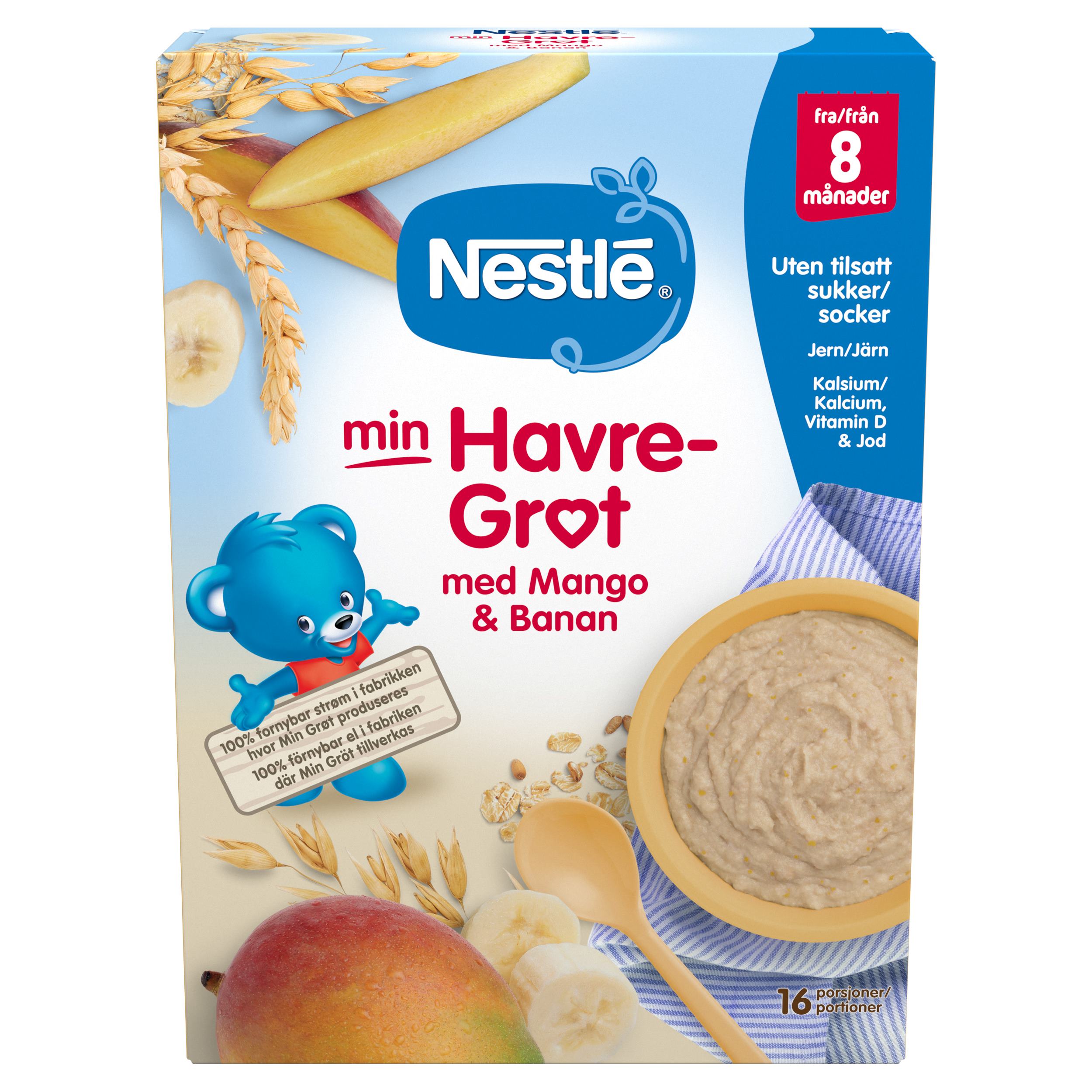 Nestlé min Havregrøt med Mango & Banan