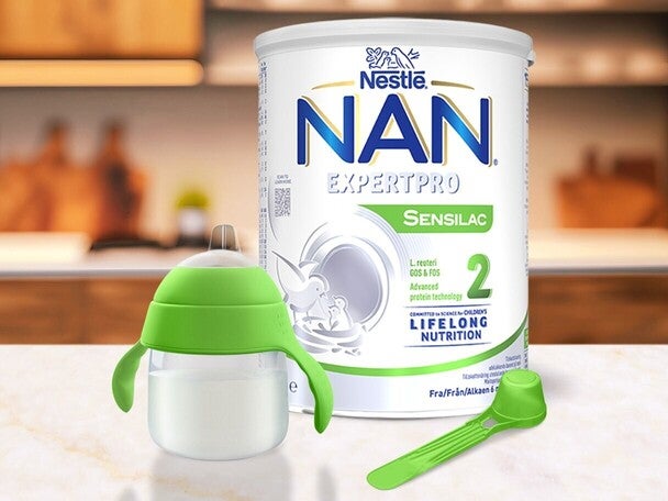 Tilberedning av NAN 2-pulver