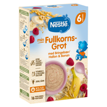 Nestlé min Fullkornsgrøt med Bringebær og Banan
