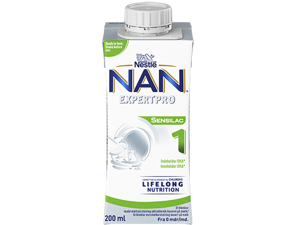 Nestlé NAN EXPERTPRO SENSILAC 1 drikkeklar morsmelkerstatning 200ml tetra for spedbarn fra fødselen Nestlé NAN EXPERTPRO SENSILAC 1 drikkeklar morsmelkerstatning 200ml tetra for spedbarn fra fødselen