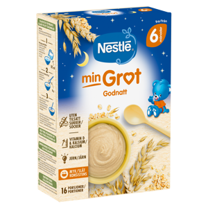 Nestlé min Fullkornsgrøt godnatt 6mnd