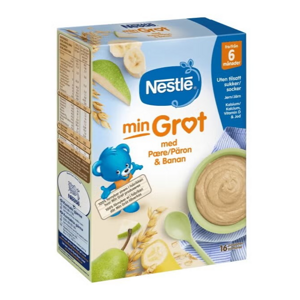 Nestlé min Havregrøt med Pære & Banan fra 6 måneder 