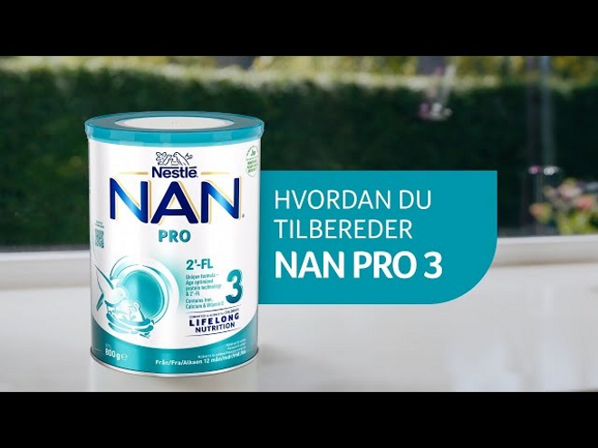 HVORDAN DU TILBEREDER NAN PRO 3 MELKEDRIKK (MME 3)