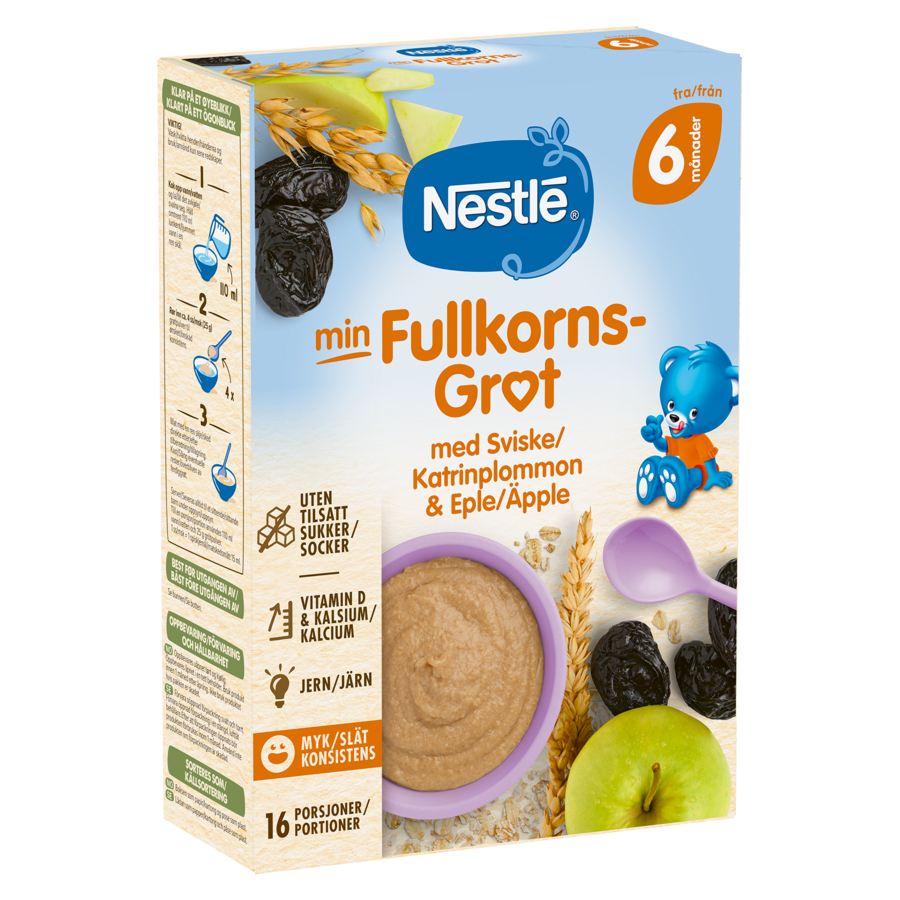 Min Fullkornsgrøt Sviske & Eple