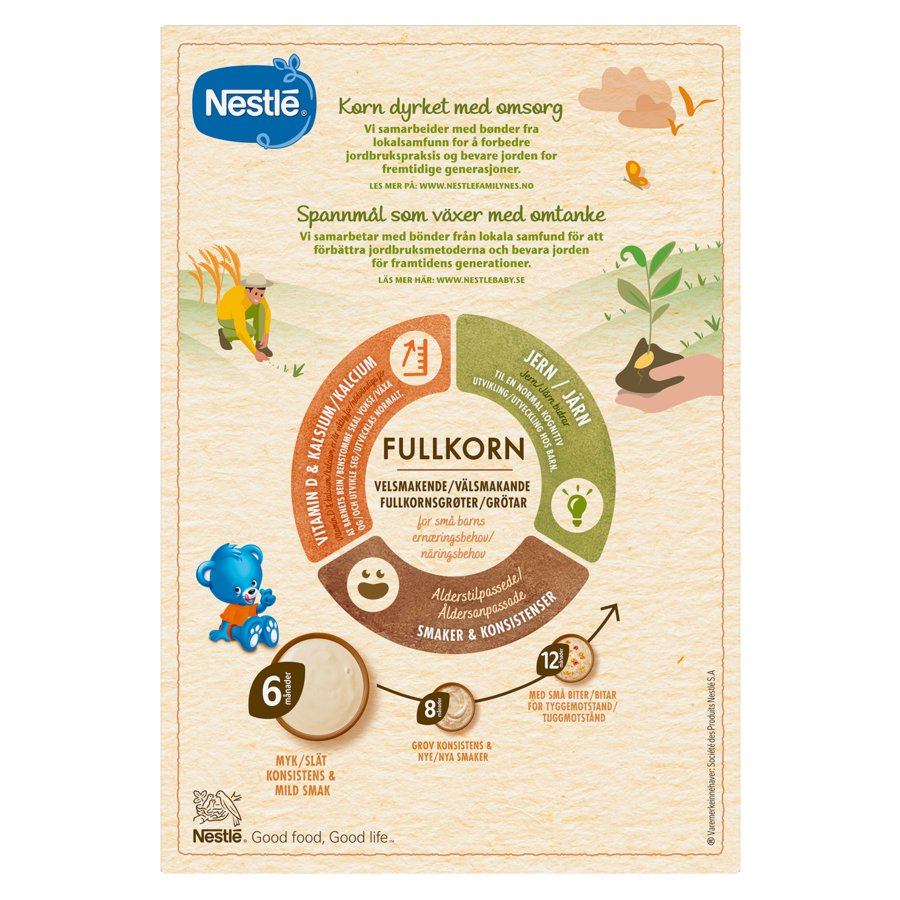 Nestlé min Fullkornsgrøt med Sviske og Eple