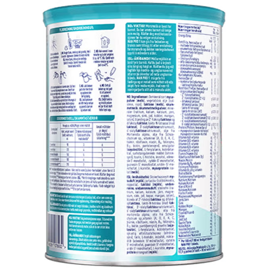 Nestlé NAN PRO 1 pulver 800g boks. BOP