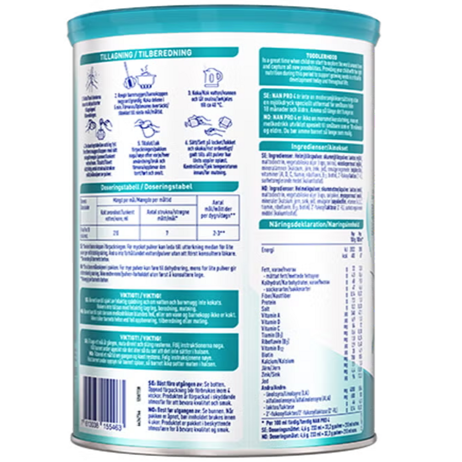 Nestlé NAN PRO 4 melkedrikk for småbarn 800g