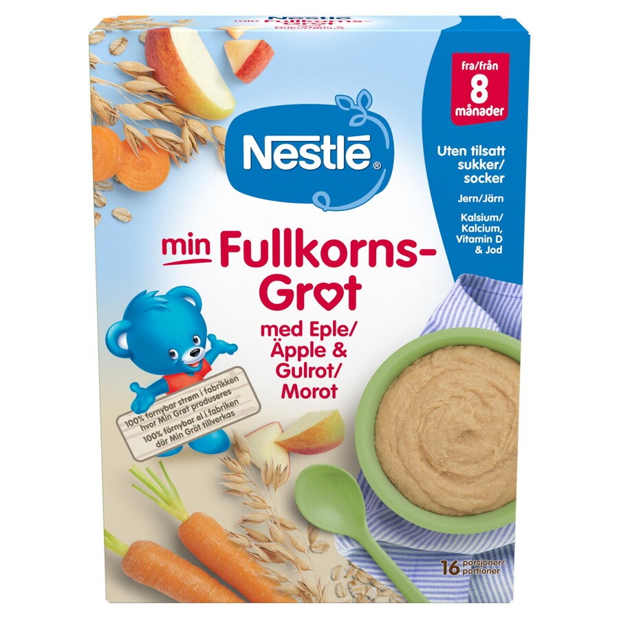 Nestlé min Fullkornsgrøt med Eple & Gulrot