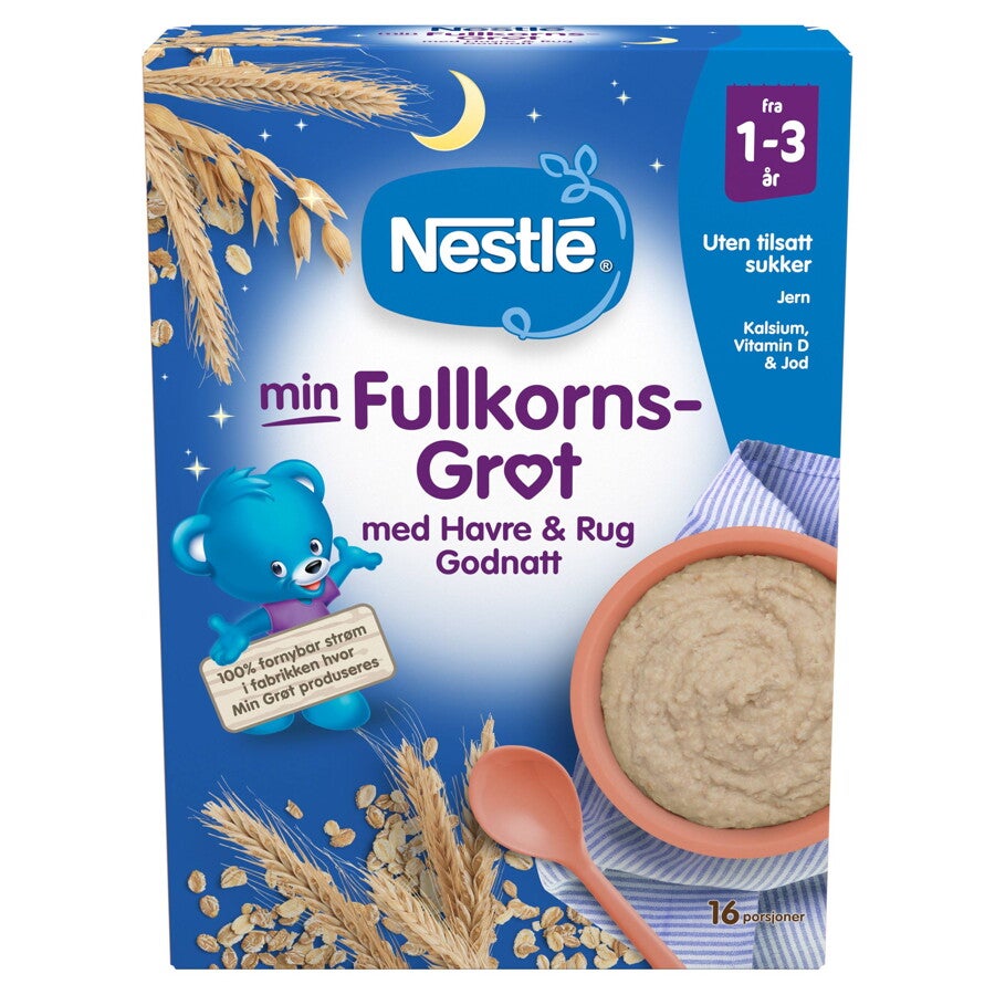 Nestlé min Fullkornsgrøt med Rugflak Godnatt