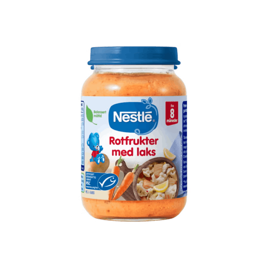 Nestlé Rotfrukter med Laks - Fra 8 måneder